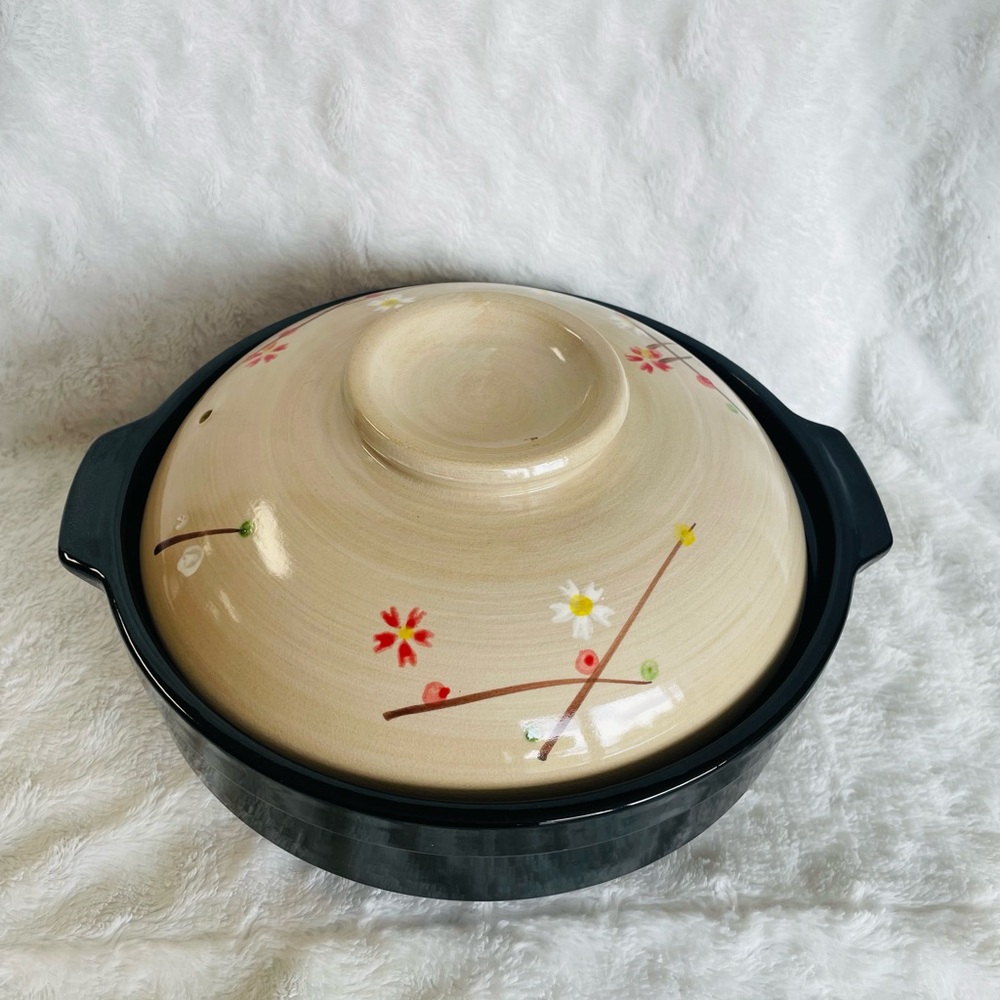 Japanese Clay Pot with Lid 11" 3000ml  Brand New in Box - Picture 2 of 5